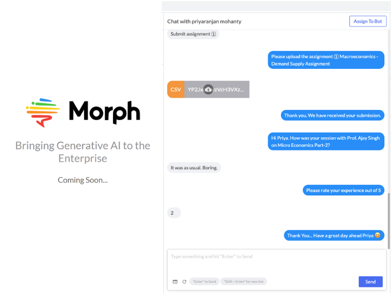 Morph.ai - Phần mềm trả lời tin nhắn tự động miễn phí