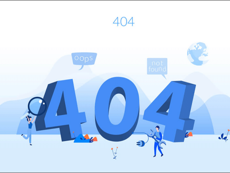 website chuẩn seo - lỗi 404