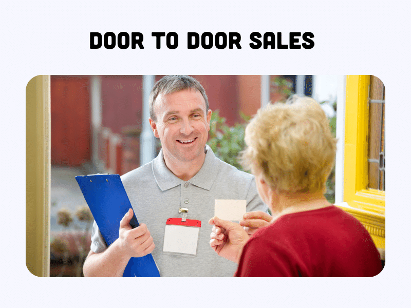 personal selling là gì - door to door sale