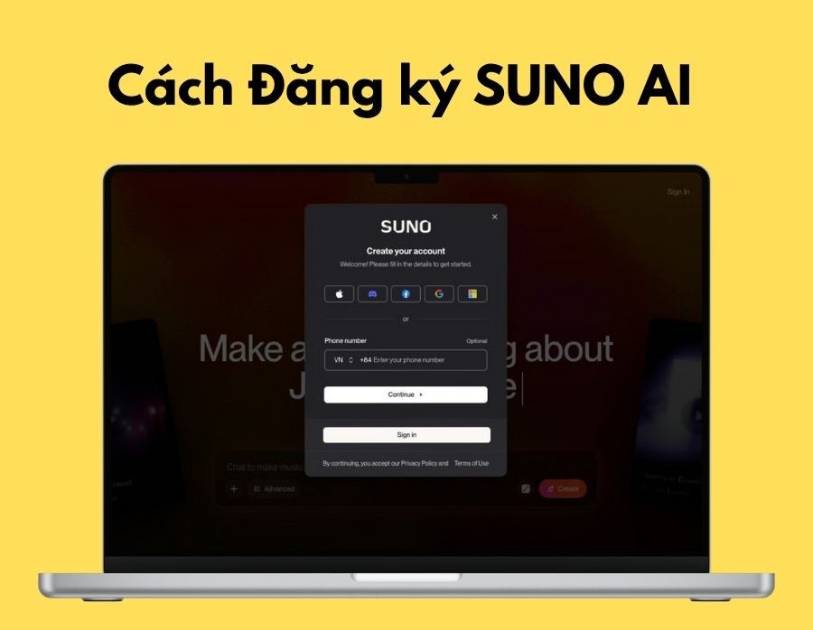 Cách đăng ký tài khoản SUNO AI Miễn Phí